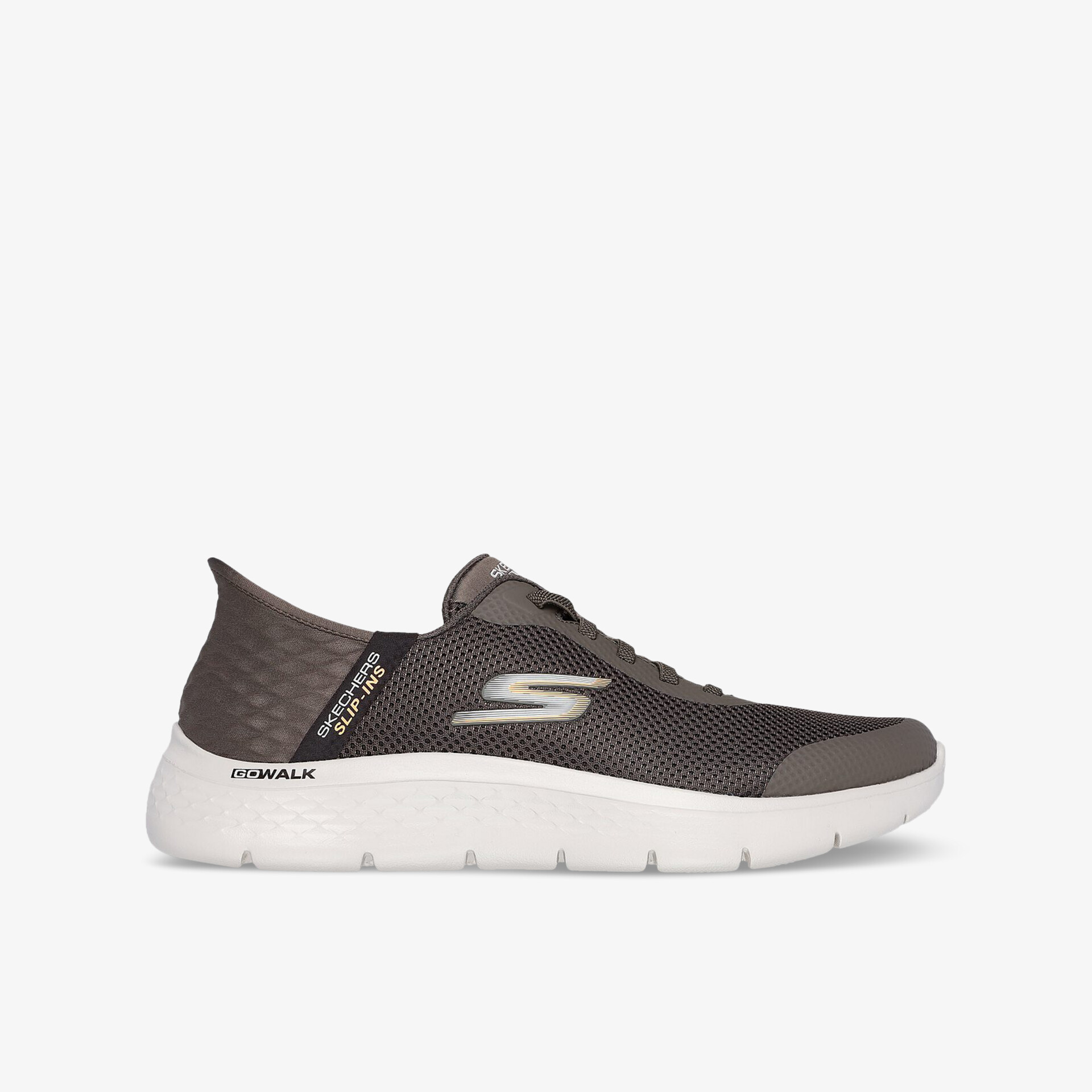 SKECHERS GO WALK FLEX Herren Slip On braun