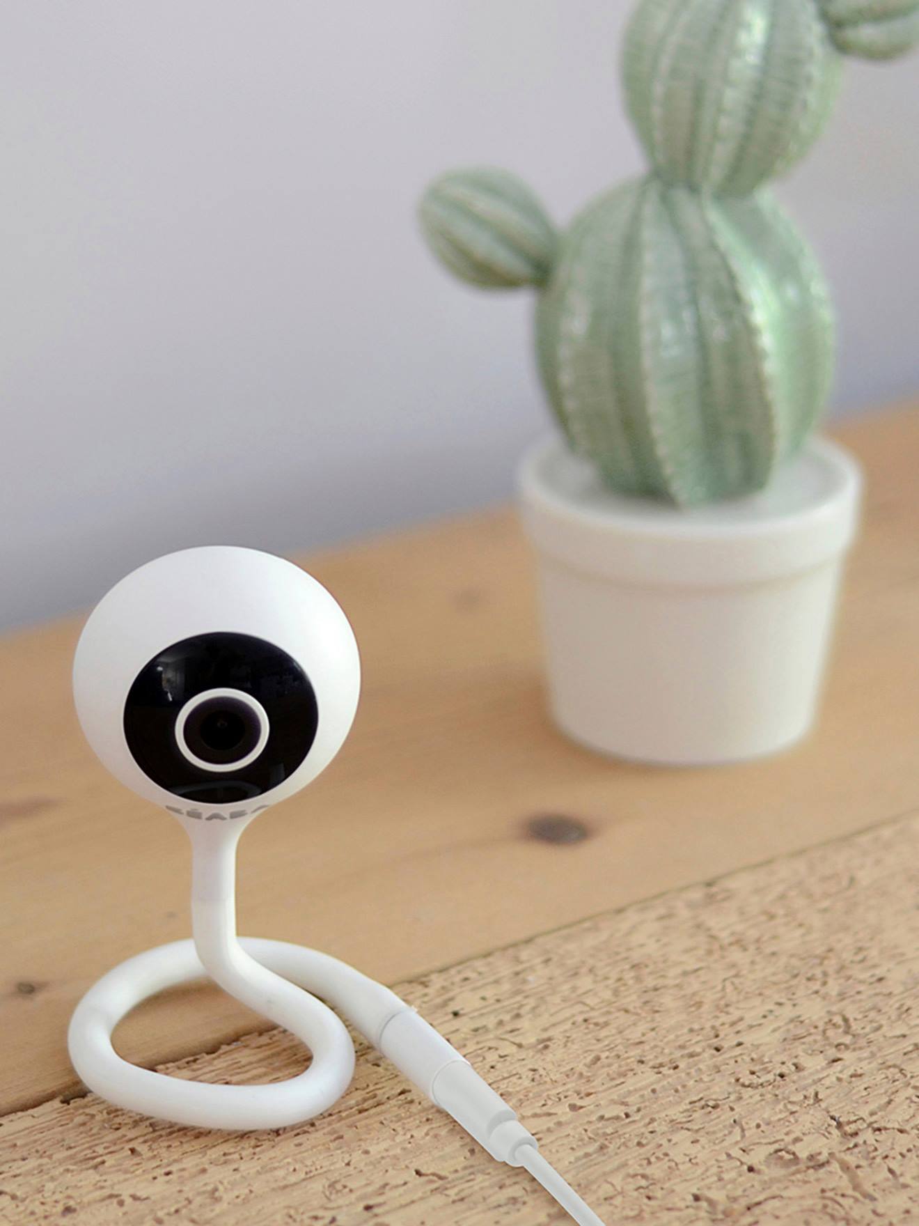 Monitor de vídeo para bebês Zen Connect BEABA branco suave