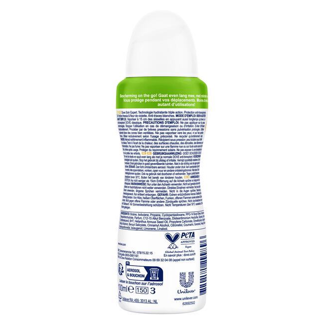 Dove Invisible Dry Compressed Deodorant Spray 100 ML