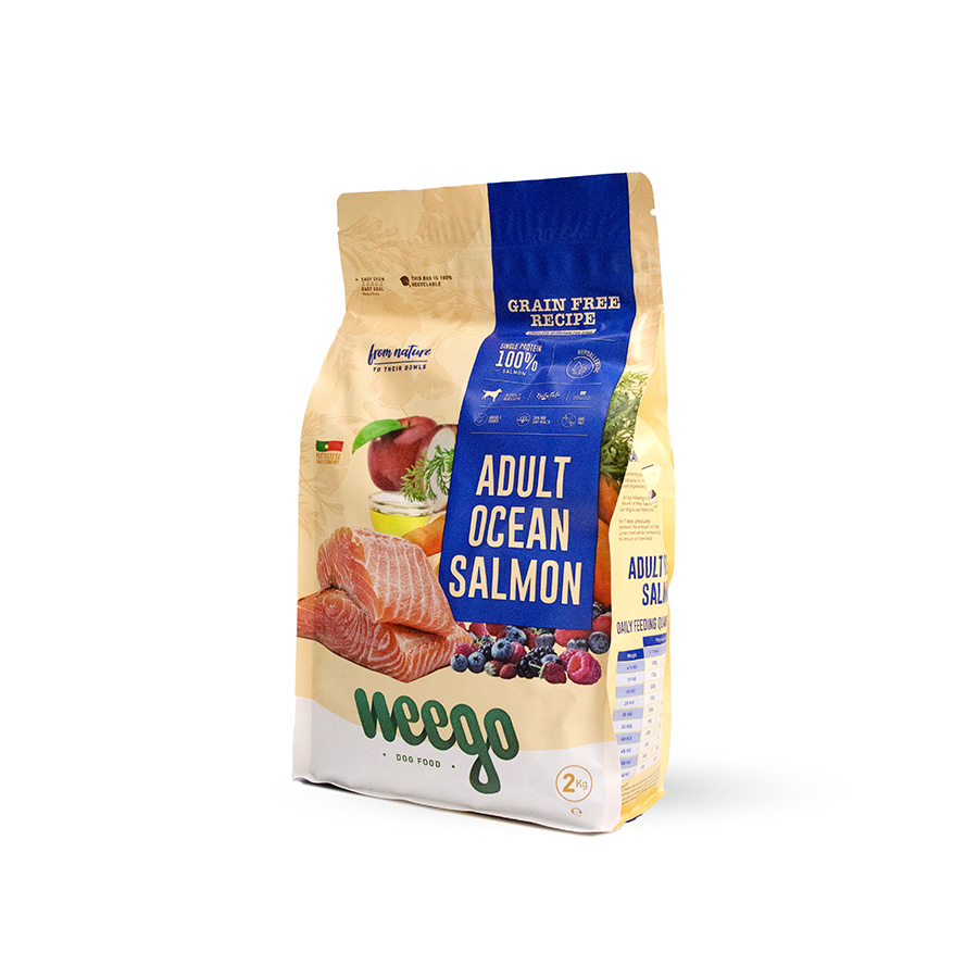 Salmão Weego sem grãos para adultos