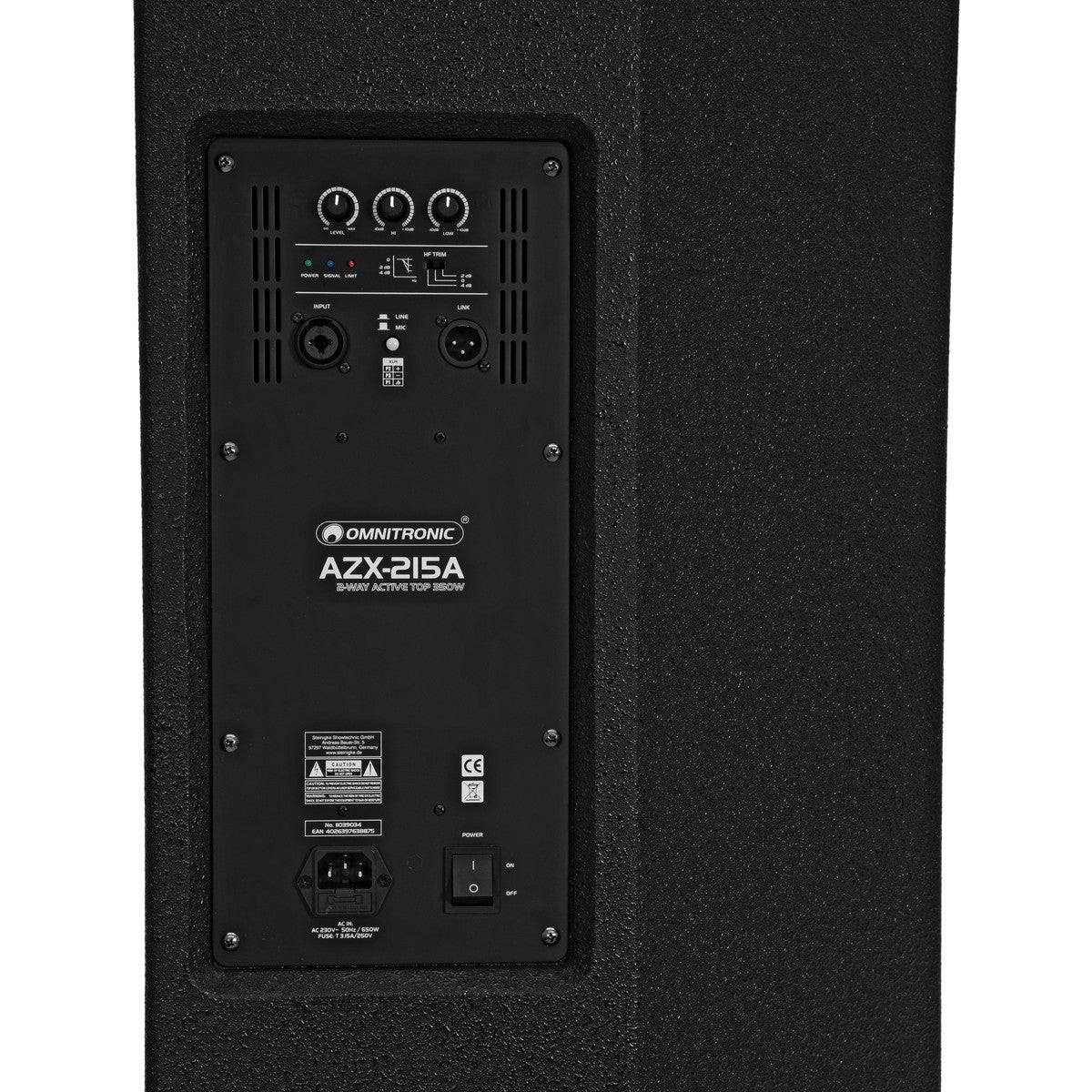 Omnitronic AZX-215A actieve tweeweg speaker