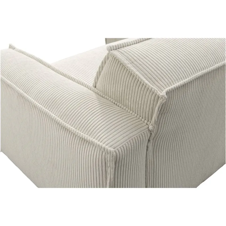 Bank Brooklyn met chaise longue links - Soop - crème