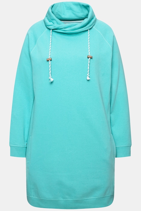 Sweatkleid, Stehkragen, Langarm, Taschen
