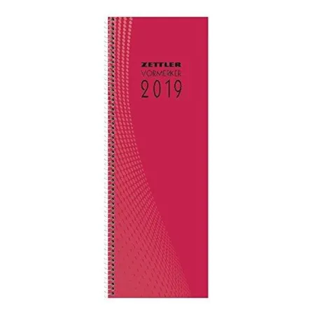 Zettler Wochenvormerkbuch, 1W/1S, 11 x 30cm, 2019 sortiert