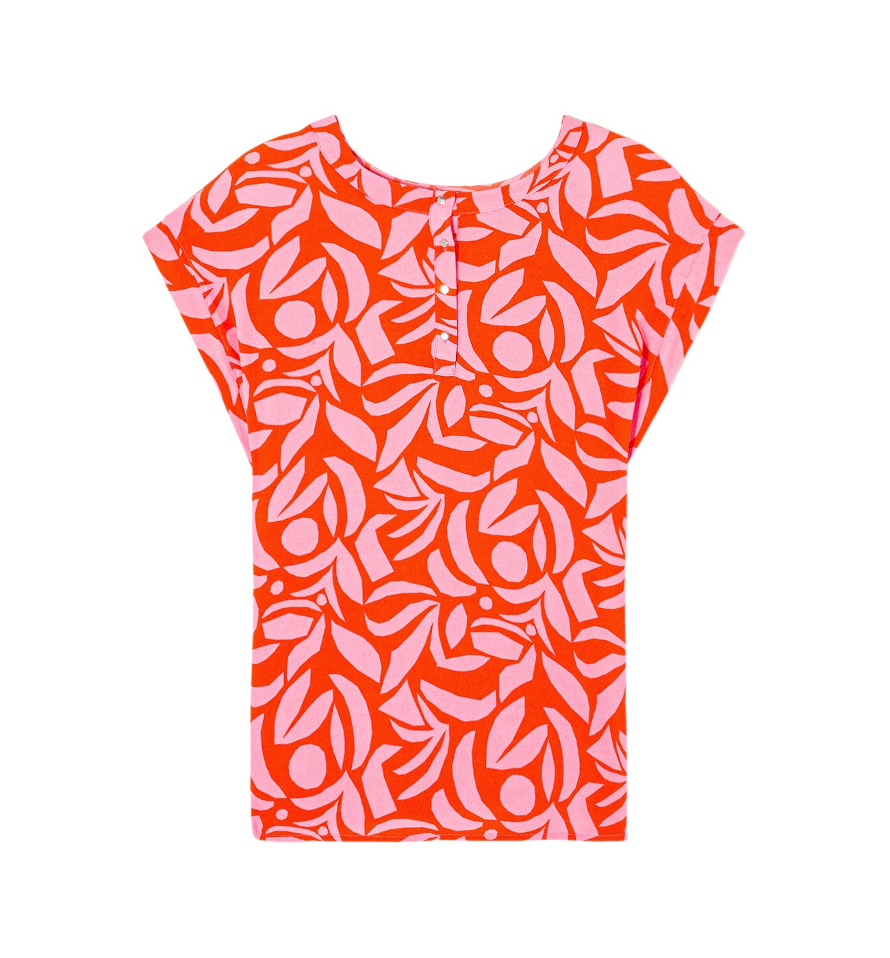 Blouse imprimée Femme - Imprimé corail