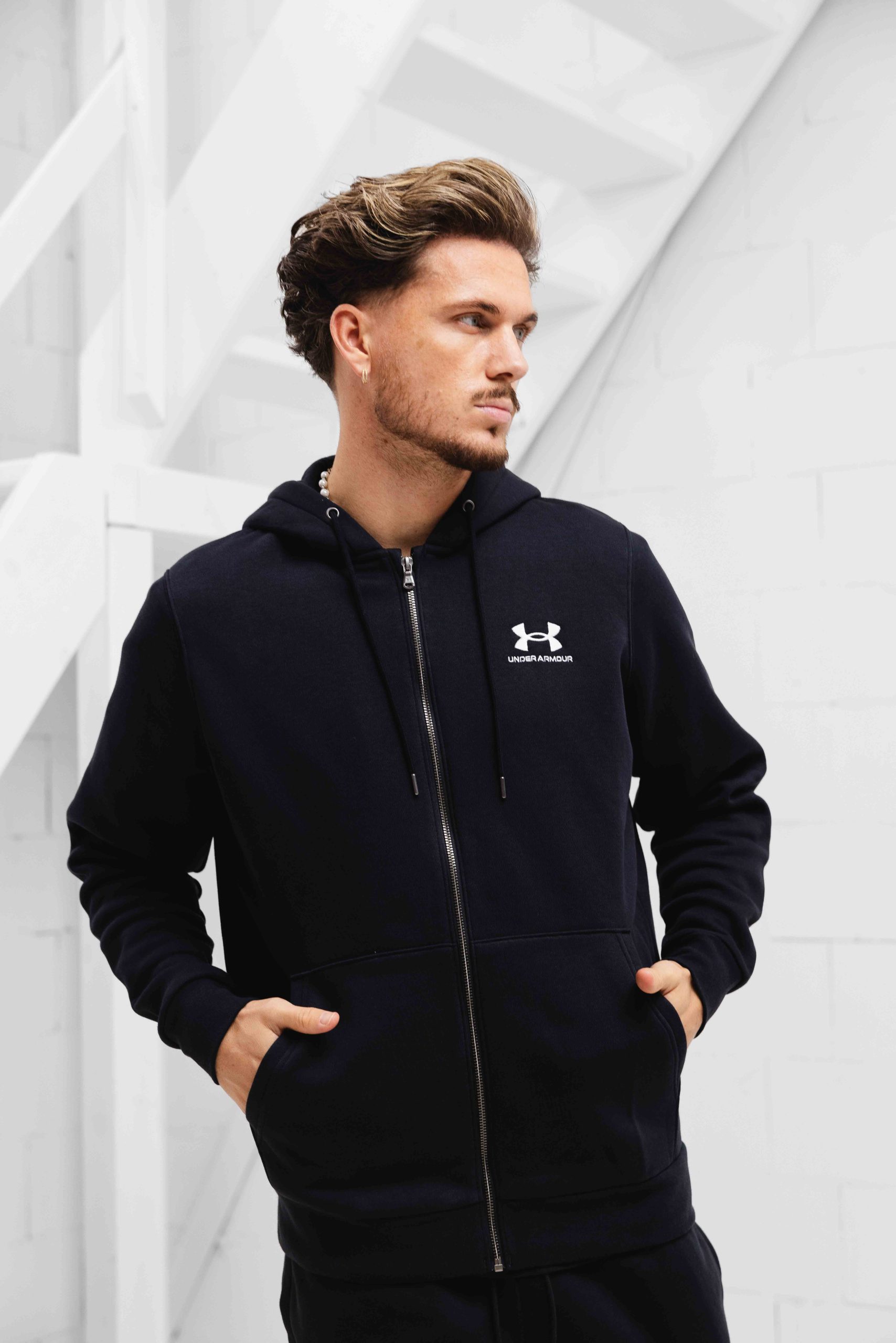 Under Armour Icon Fleece Trainingspak Heren Zwart