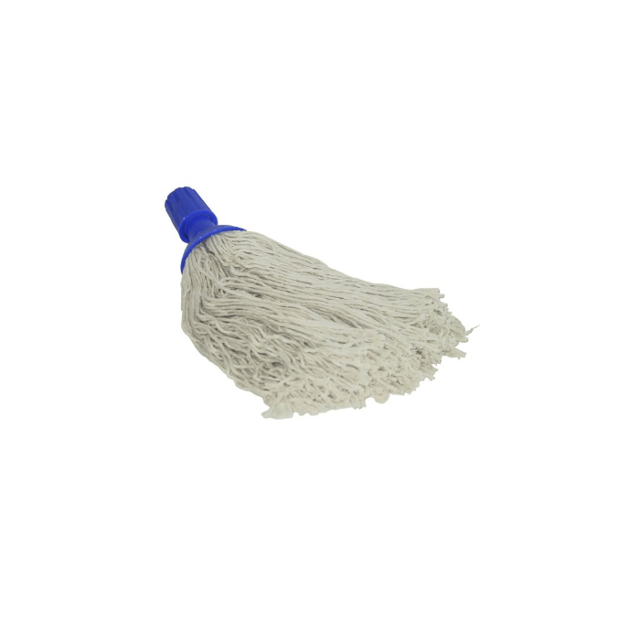 Spaanse mop ovaal steelhouder 250 gram dop blauw (130225B)