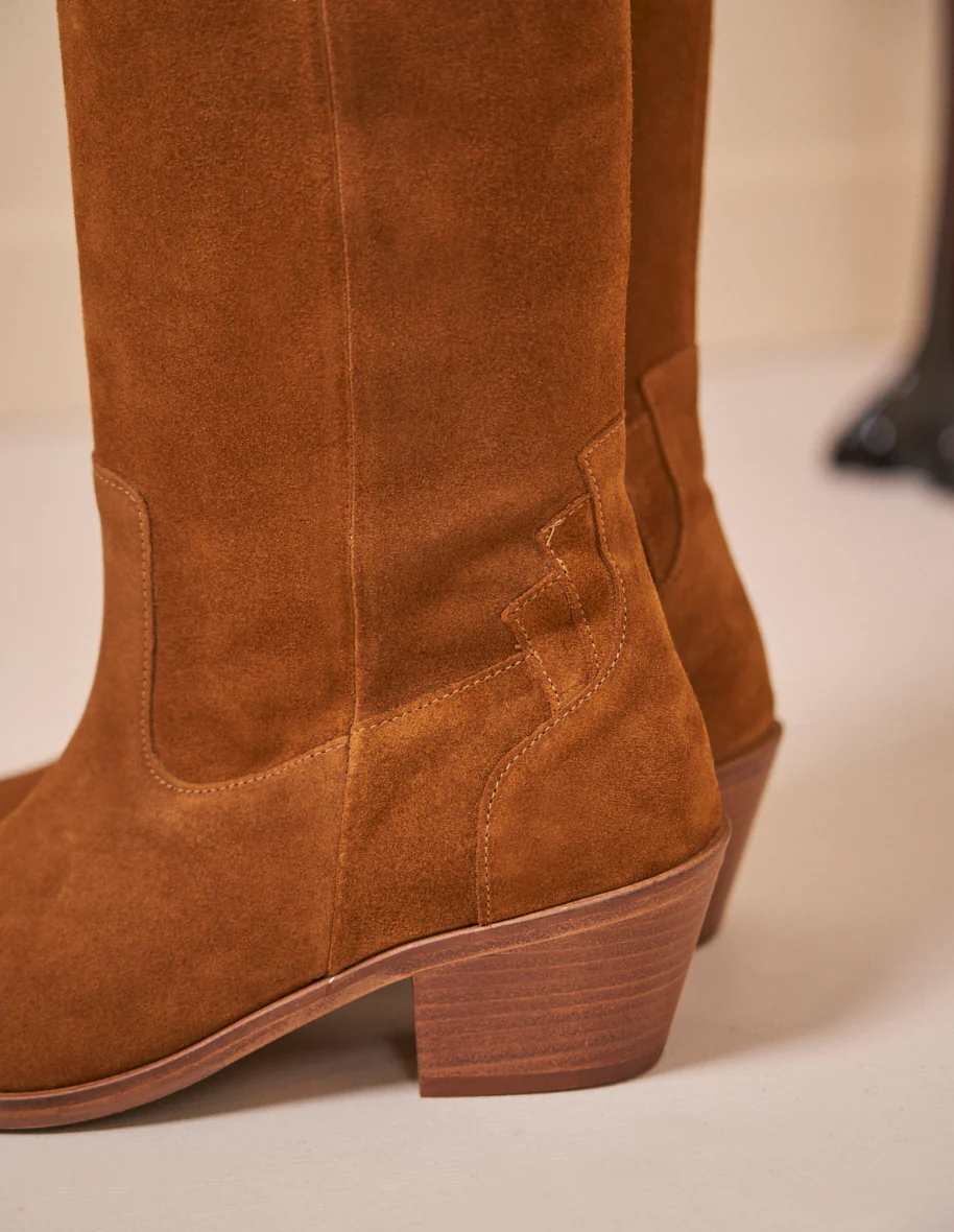 Bottes Jade - Suède ambre