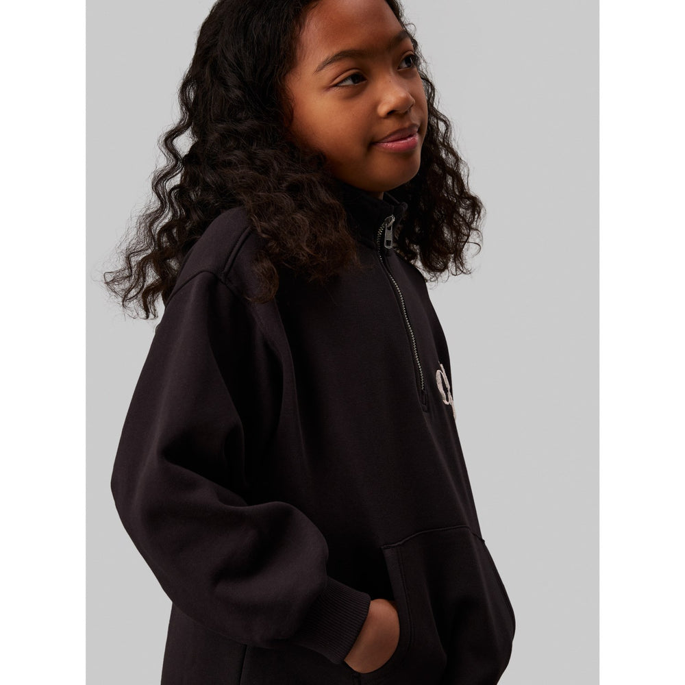 Køb Calvin Klein Ck Black Teddy Monogram Zip Fleece Kjole