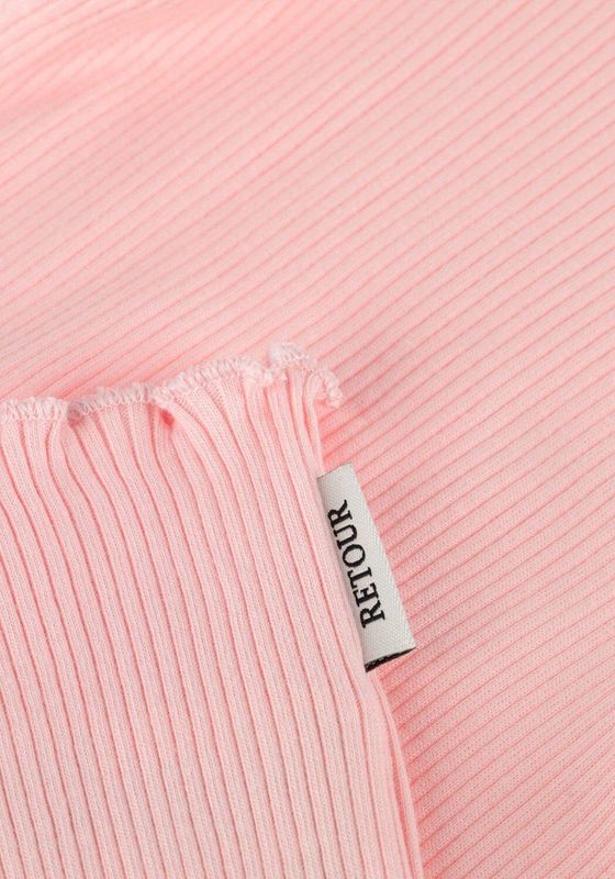 Retour Jeans - T-shirt - Lichtroze - Rib Gebreid