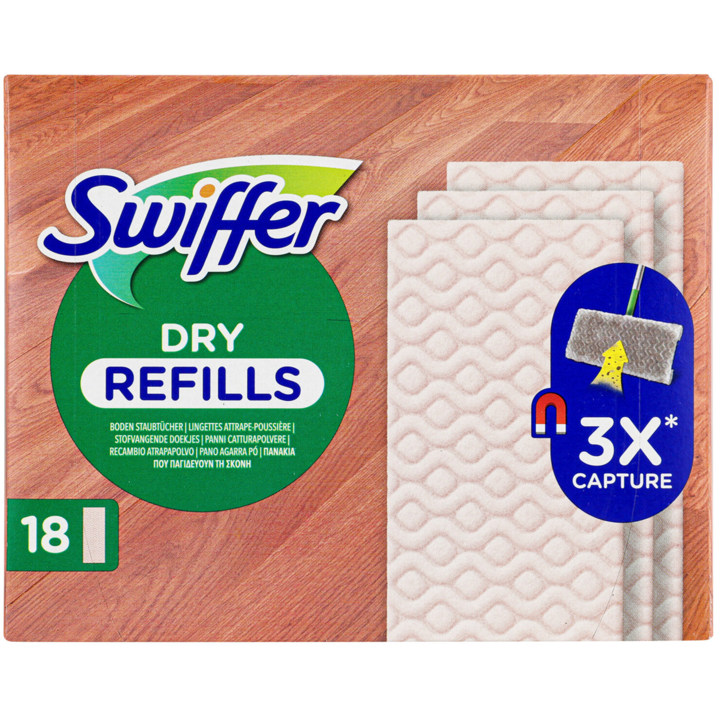 Swiffer Dry Holz & Parkett 18 Stück