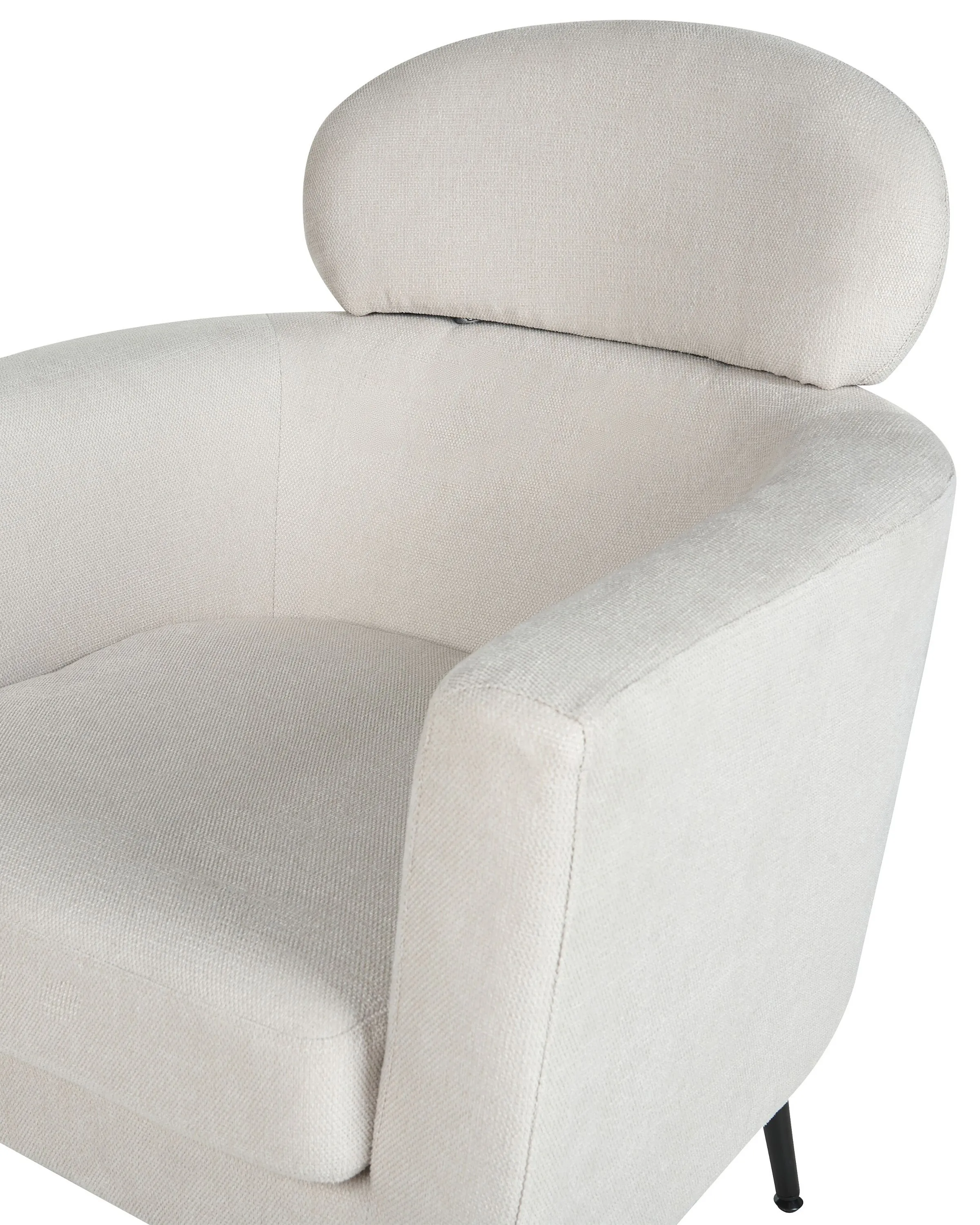 Fauteuil SOBY Stof Gebroken wit