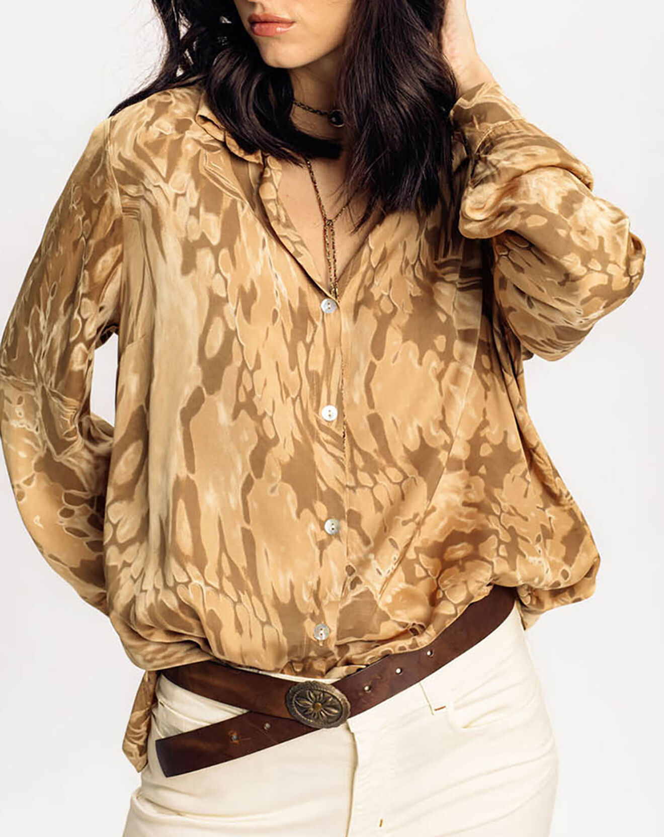 Lauren Vidal Chemise Gaya dune