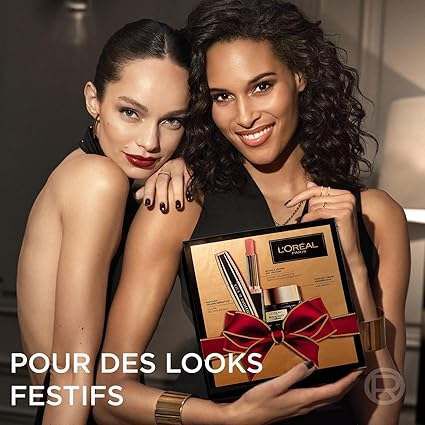 Coffret Cadeau Luxe femme – Crème Anti-Rides   Mascara Noir   Rouge à lèvres
