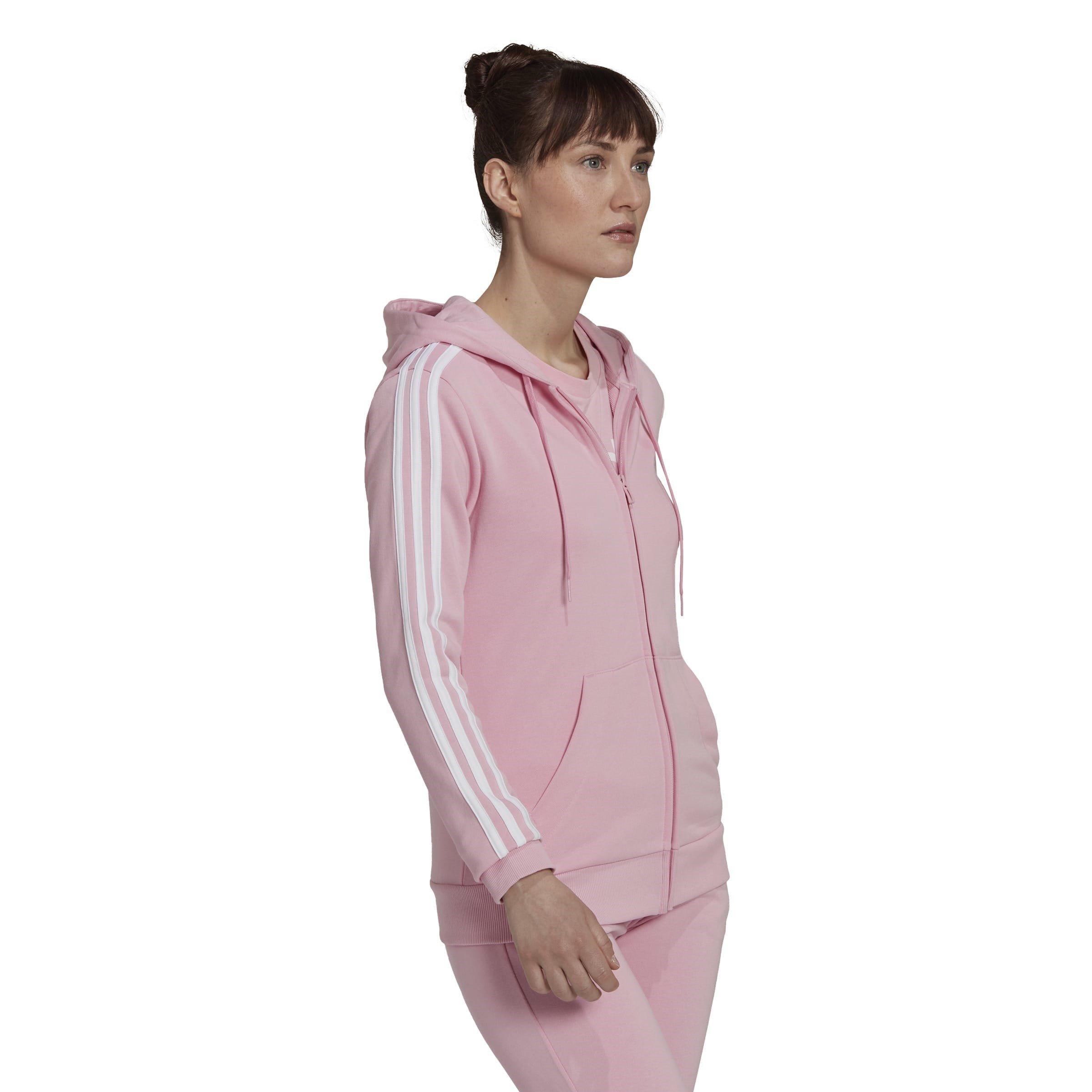 adidas adidas Essentials French Terry 3-Stripes Full-Zip Hoodie Hoody Womens