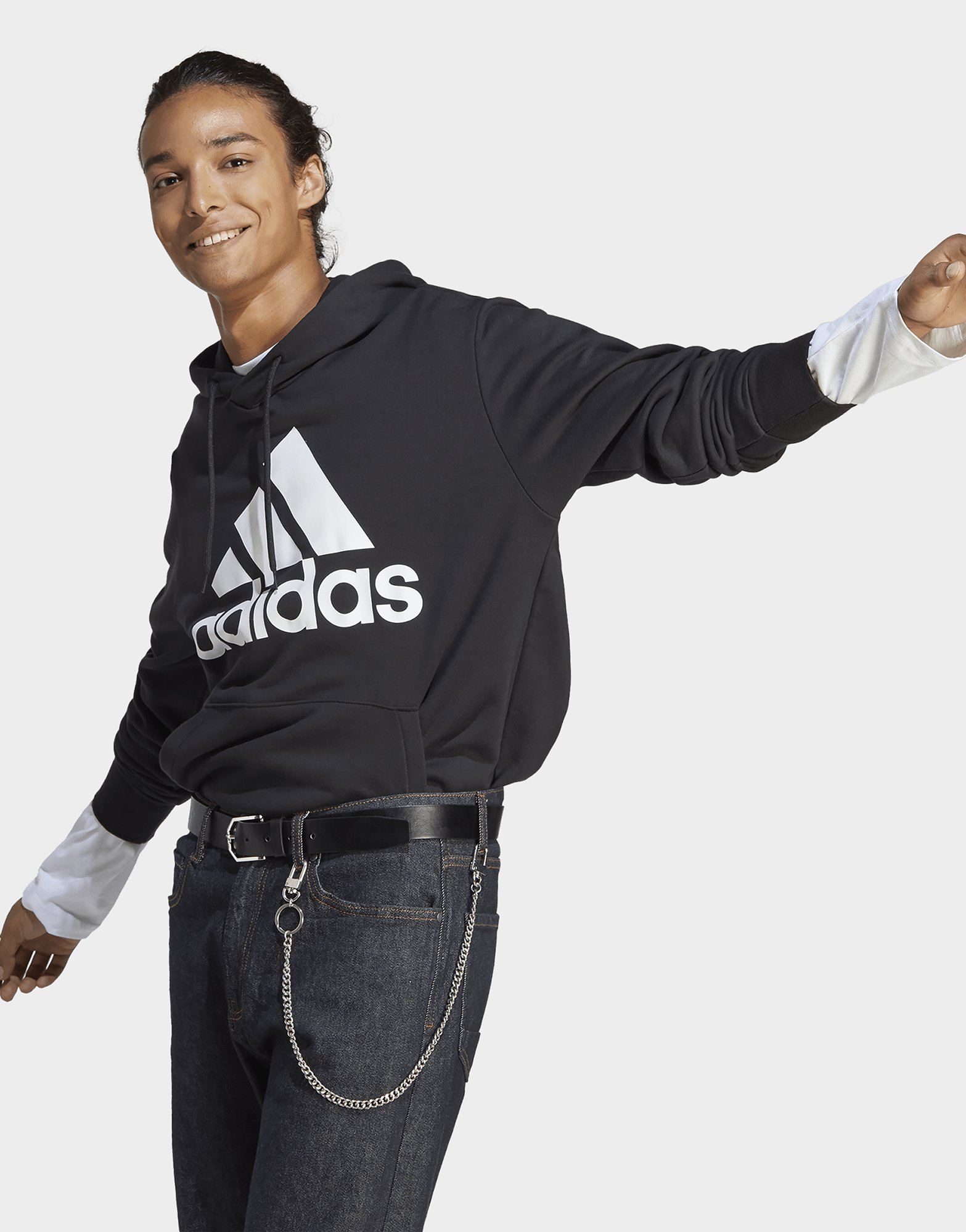 adidas Sweat-shirt à capuche en molleton Essentials Big Logo