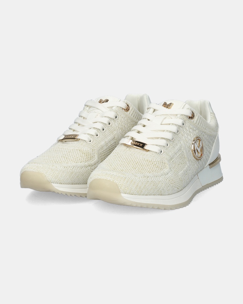 Mexx Gitte Glitter Lage sneakers  - wit