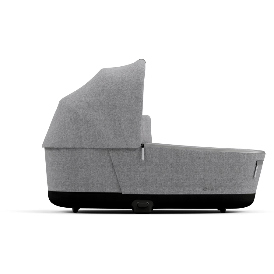 cybex PLATINUM Kinderwagenaufsatz für New Priam und e-Priam Lux Carry Cot Manhattan Grey Plus