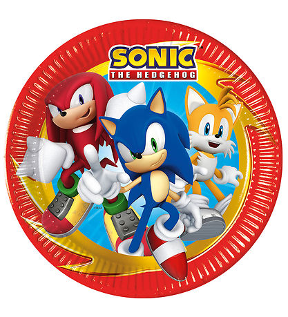 Decorata Party Pappteller - 8er-Pack - 23 cm - Sonic Speed