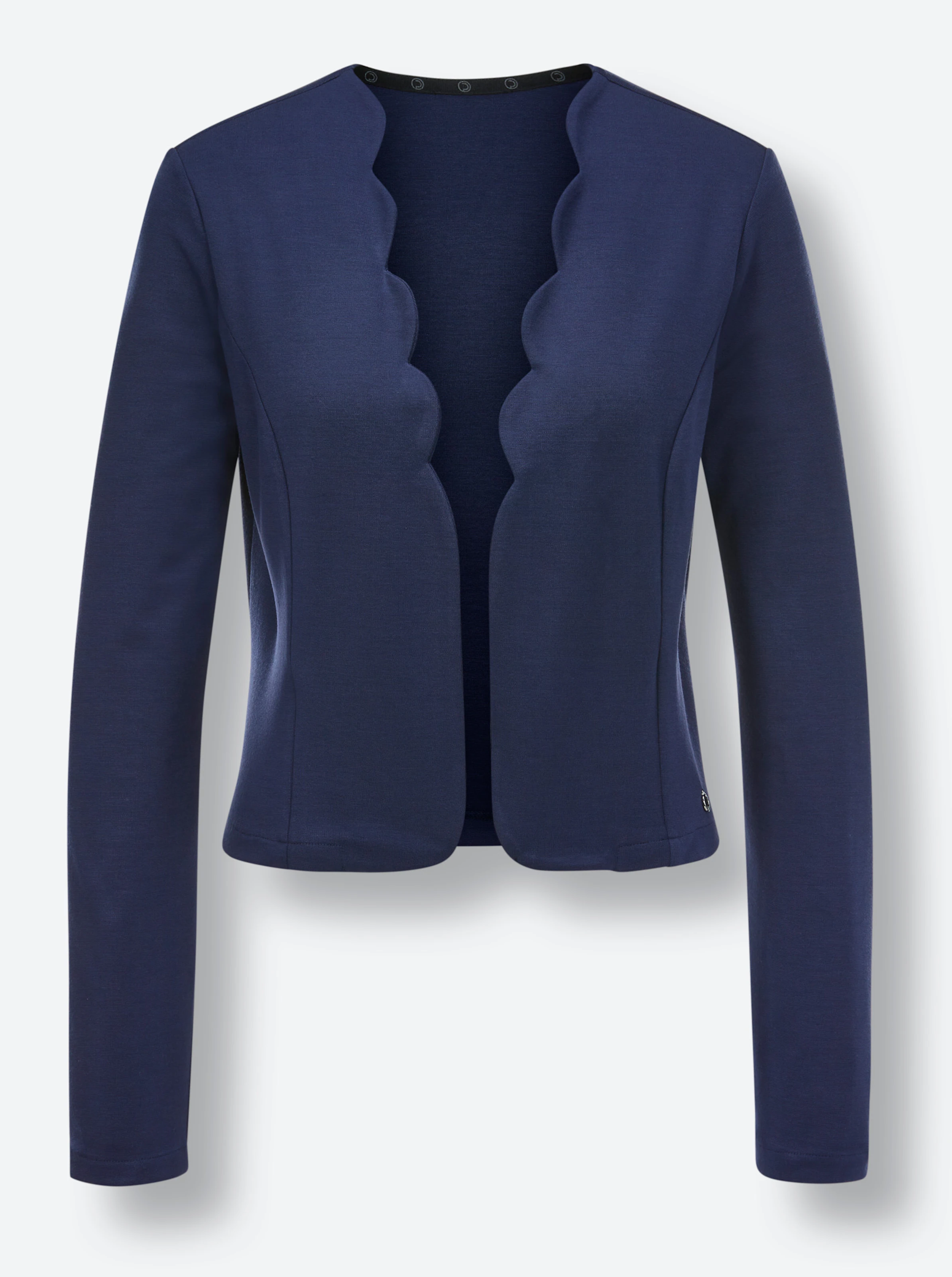 CREATION L PREMIUM Modal-Shirtjacke in nachtblau