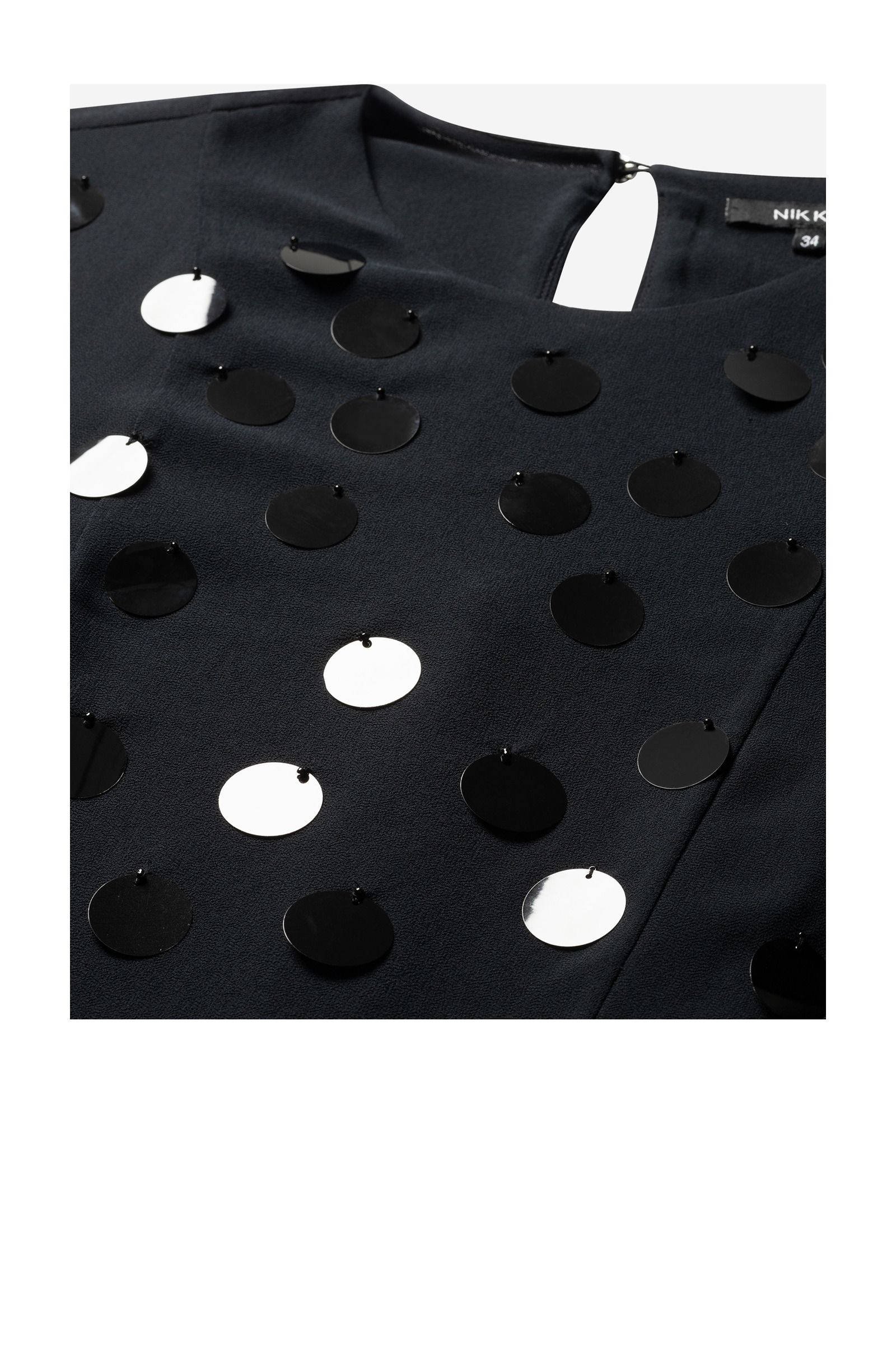 NIKKIE playsuit zwart met pailletten
