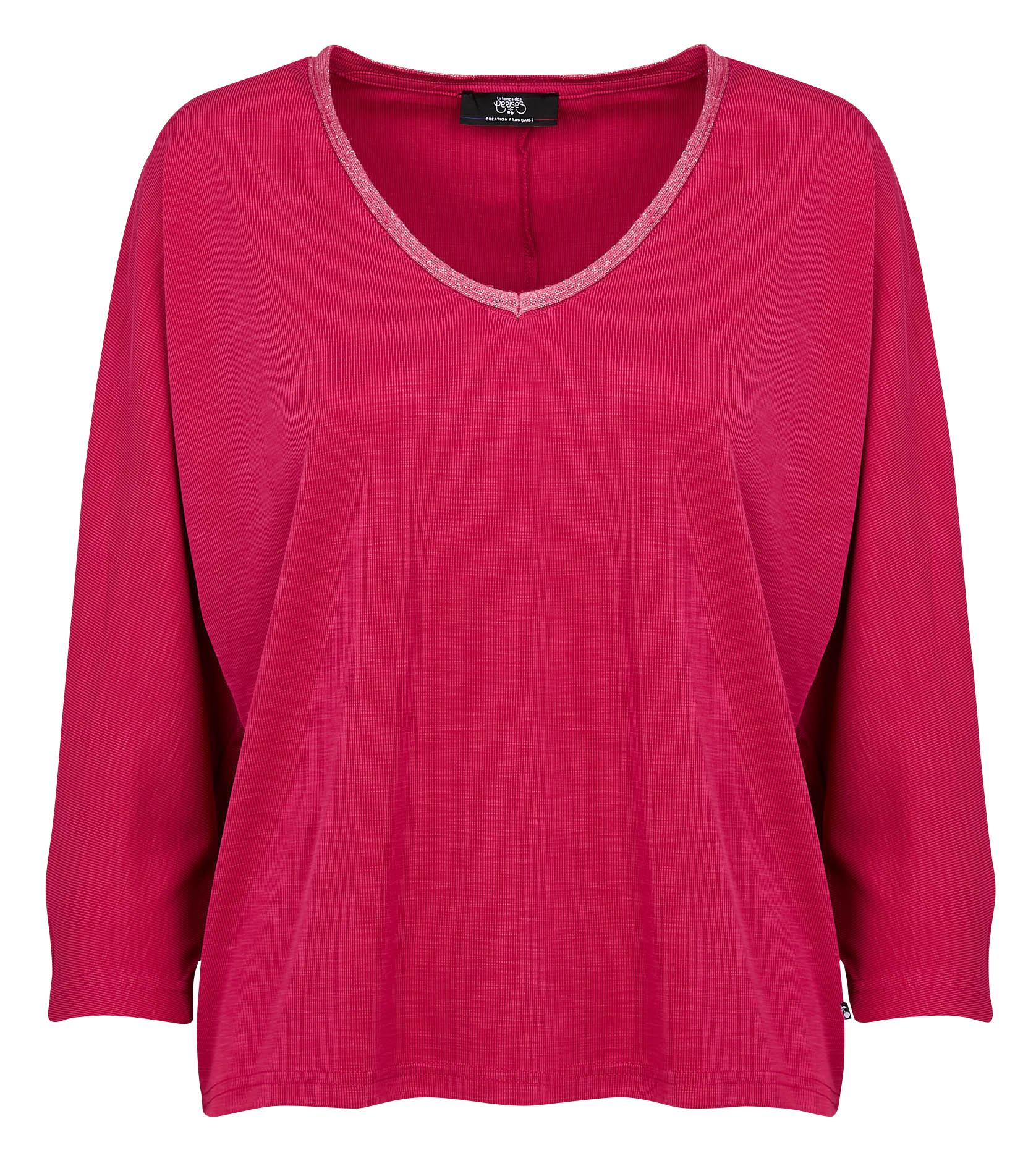 CEPADA - Top droit manches 3/4| Rose