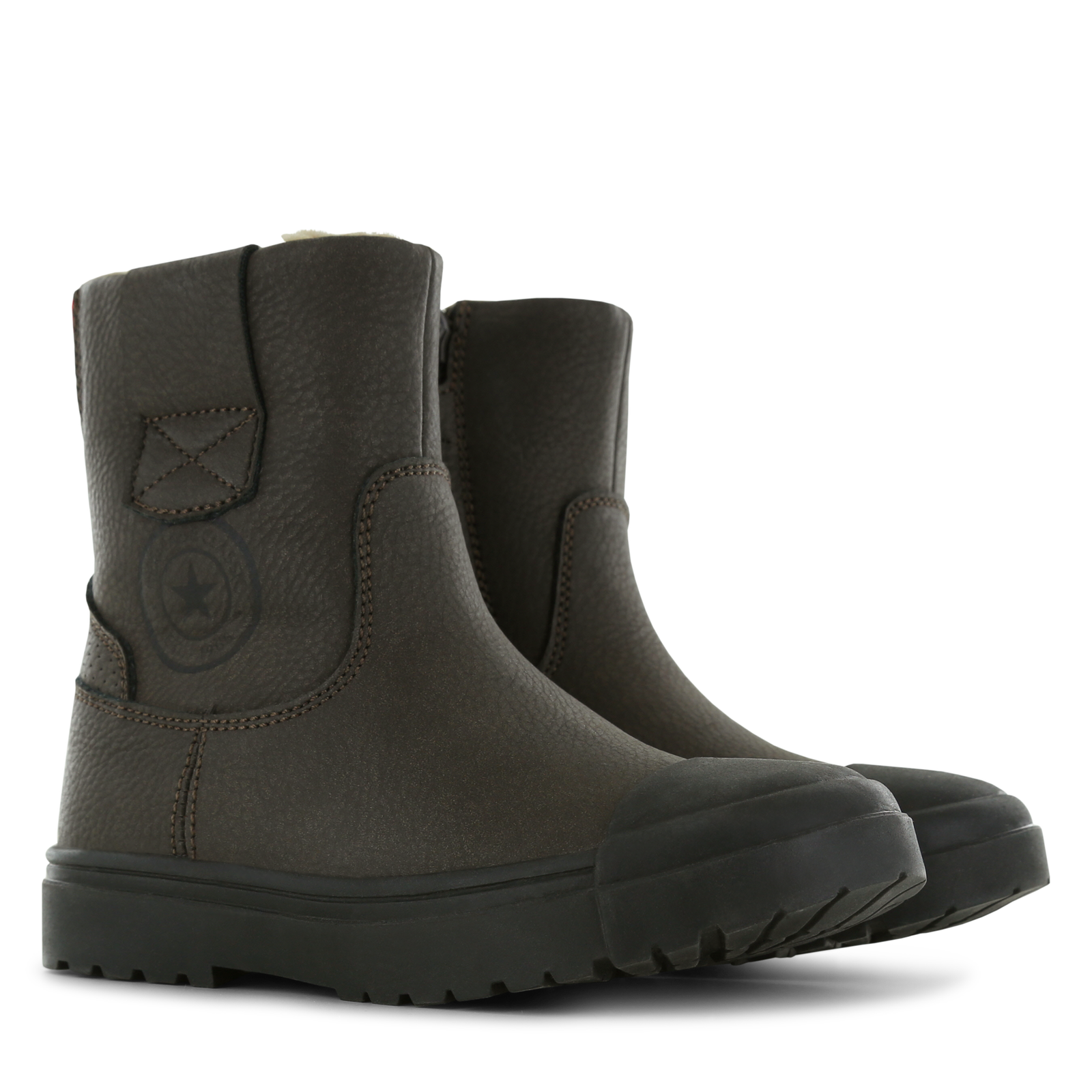 Shoesme donkerbruine warmgevoerde boot Microleer | Sale