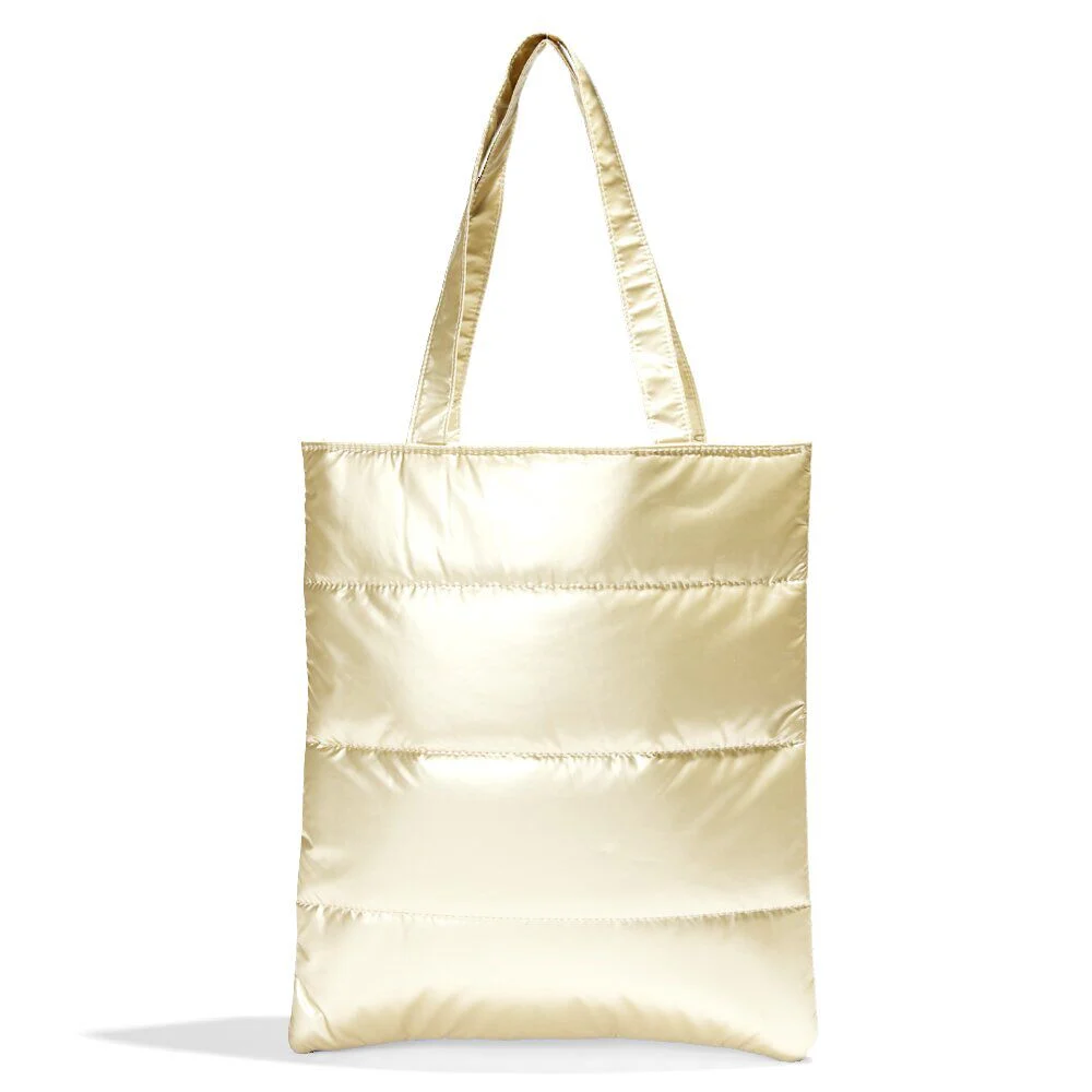 Sac matelassé design doudoune 34x39cm - 3 coloris