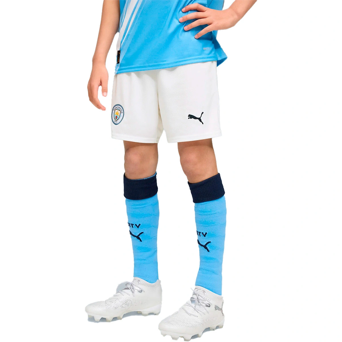 Calções Puma Manchester City Primeiro Equipamento 2025-2026 Criança