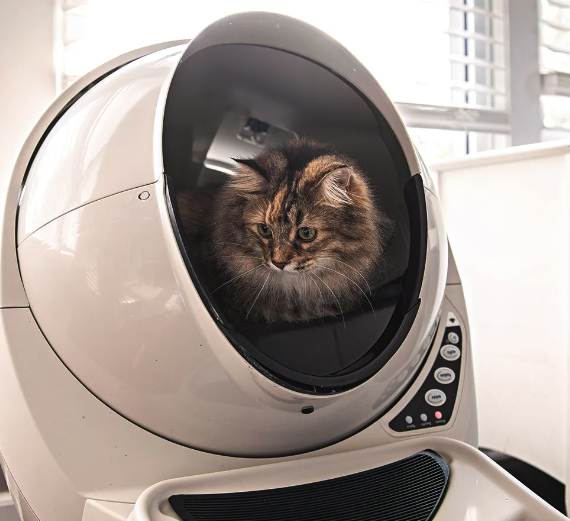 (25x12cm) Litter-Robot Schutz Wand Katzen Toiletten Zaun Katzenklo Schmutz Barriere (LR3-FE) - Schwarz