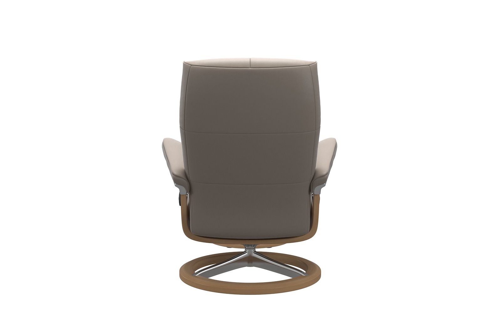 David lenestol med krakk Hud Paloma Dark Mushroom - Signature Chrome - Eik