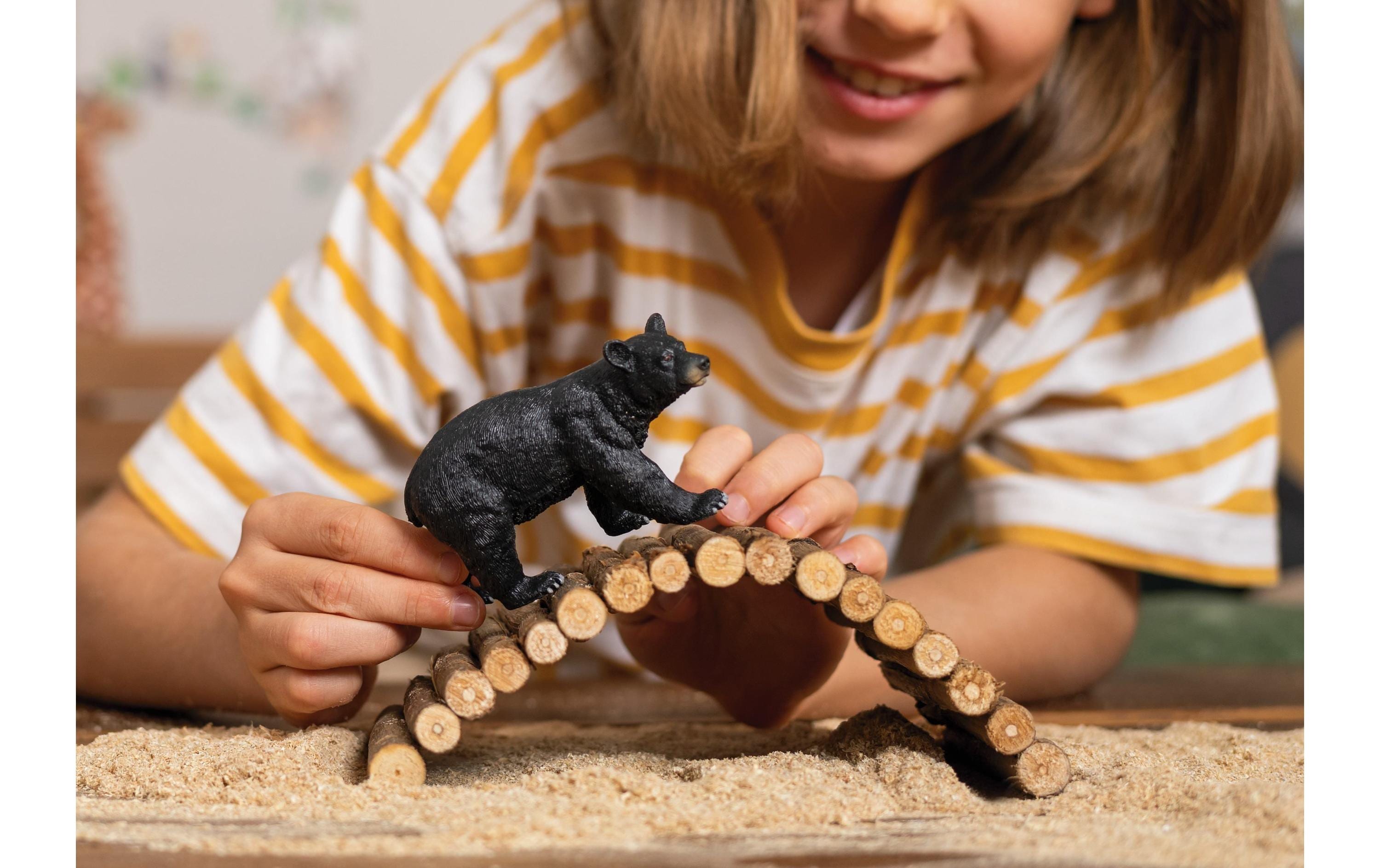 Spielzeugfigur Wild Life Amerikanischer SchwarzbärSpielzeug-Tierfigur