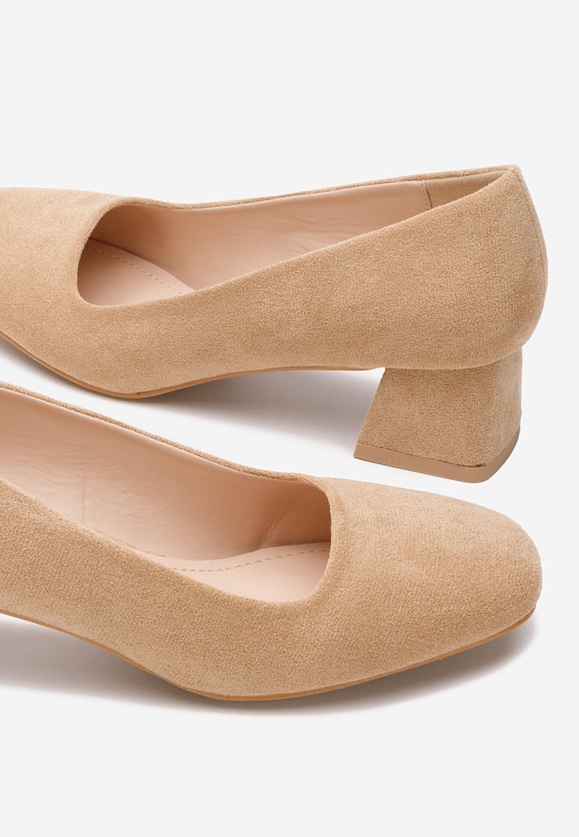 Chaussures à petit talon kaki Arola