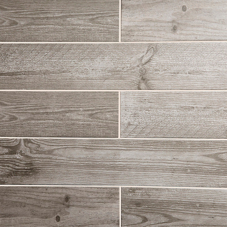 Carrelage sol gris 20 x 120 cm Cotage