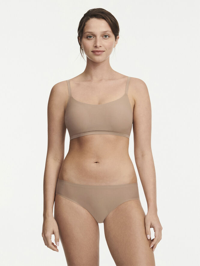 Chantelle SoftStretch Padded Bralette Coffee latte