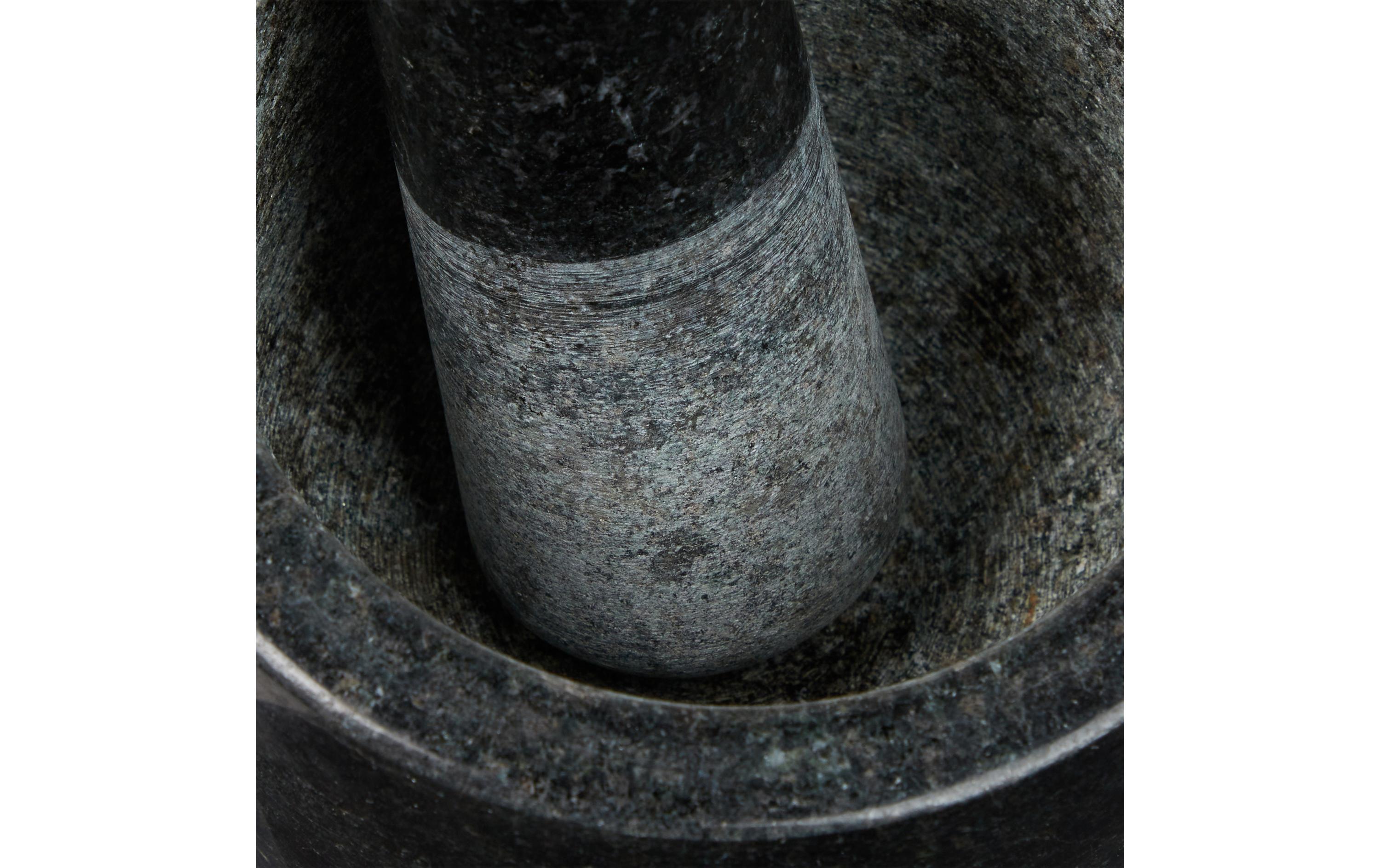 Mörser mit Stössel 13 cm, GranitKüchenmörser und Stössel aus Granit