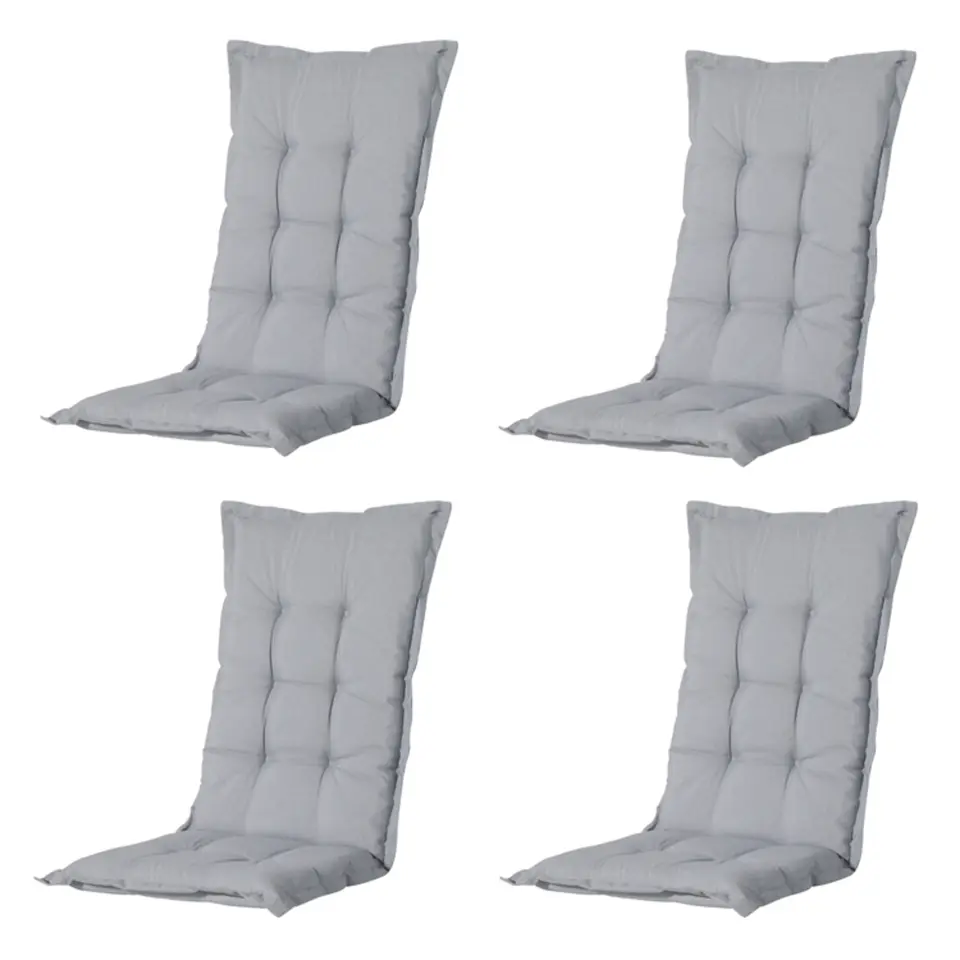 Madison - Tuinkussen Panama light grey - Ca. 123x50 cm - Set van 4
