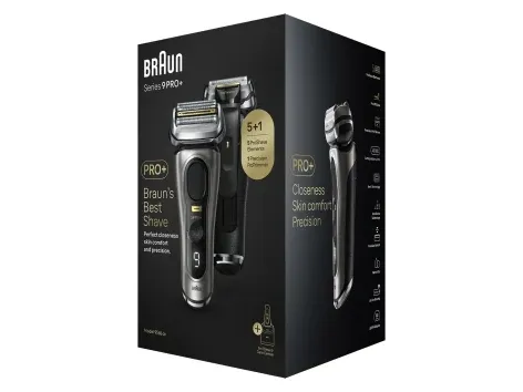 Braun Series 9 Pro  9565cc Wet & Dry, Folie shaver, Metallic, Batteri, Lithium-Ion (Li-Ion), 60 min., Kasse