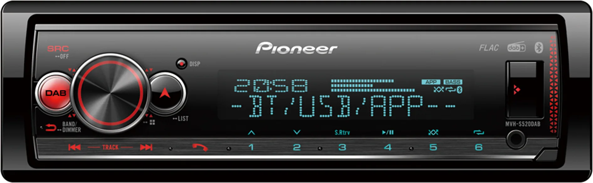 Pioneer Car MVH-S520DAB Autoradios