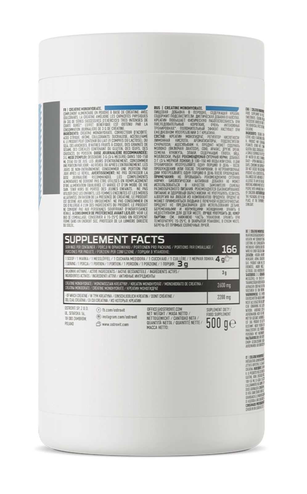 OstroVit Creatina Monohidratada 300g