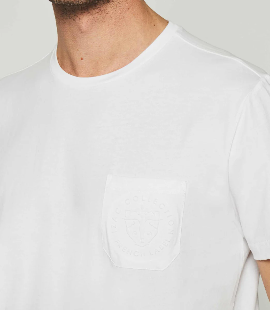 T-shirt à manches courtes uni blanc GABRIEL