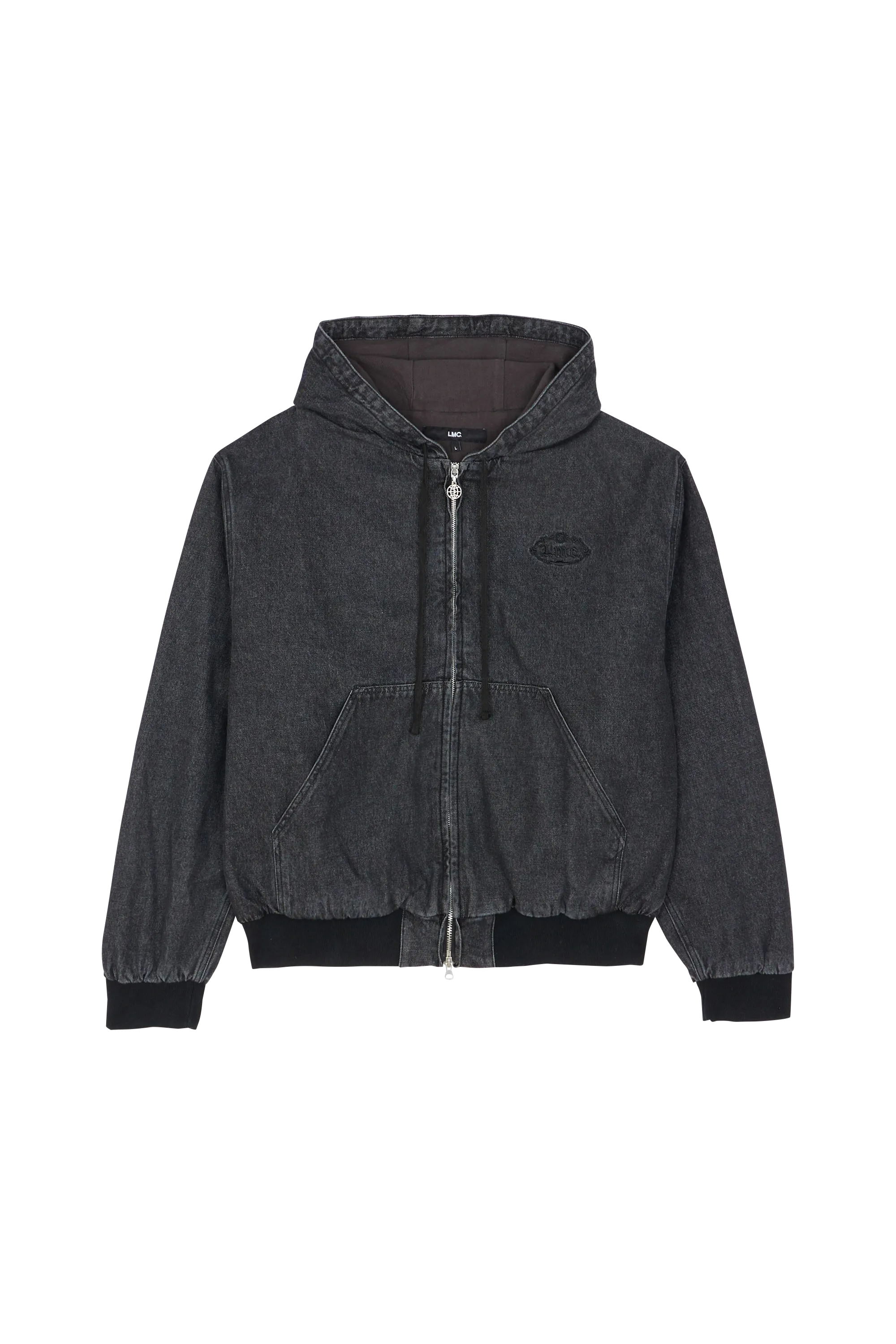 LOST MANAGEMENT CITIES Veste GOTHC OVAL DENIM Noir