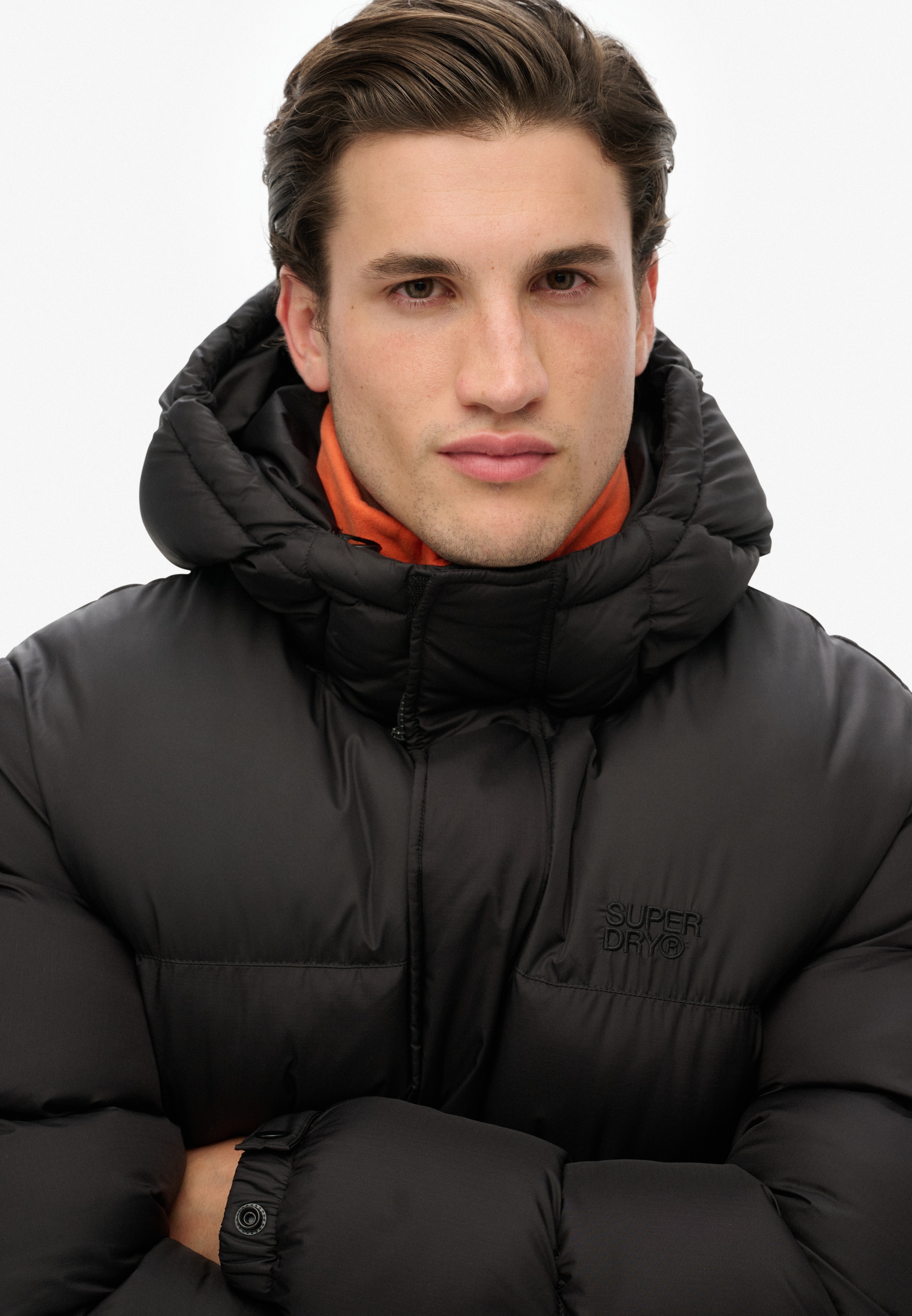 Superdry Steppjacke »HOODED TECH PADDED JKT« mit Kapuze