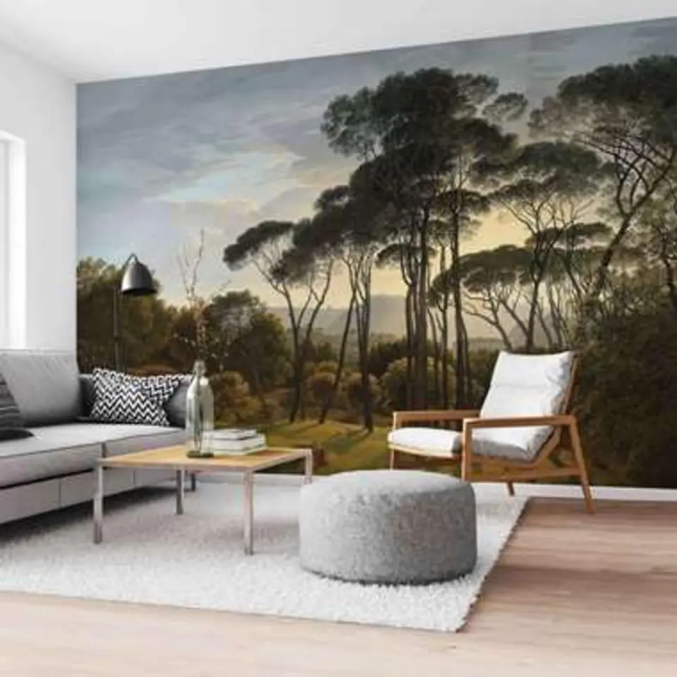 Fotobehang Voogd Italiaans Landschap - 260x384cm - Groen