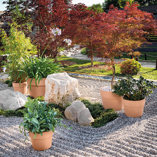 Pot Vaso Perfetto White en terre cuite - H.38,9 x D.50 m