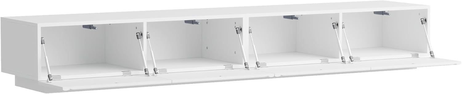 TV-Lowboard 200 cm im Industrie-Design, Fernsehtisch mit 2 großen Schubladen, TV-Unterschrank für Wohnzimmer, TV-Board in Braun-Schwarz, Modernes TV-Regal aus MDF, 40 × 200 × 30,5 cm