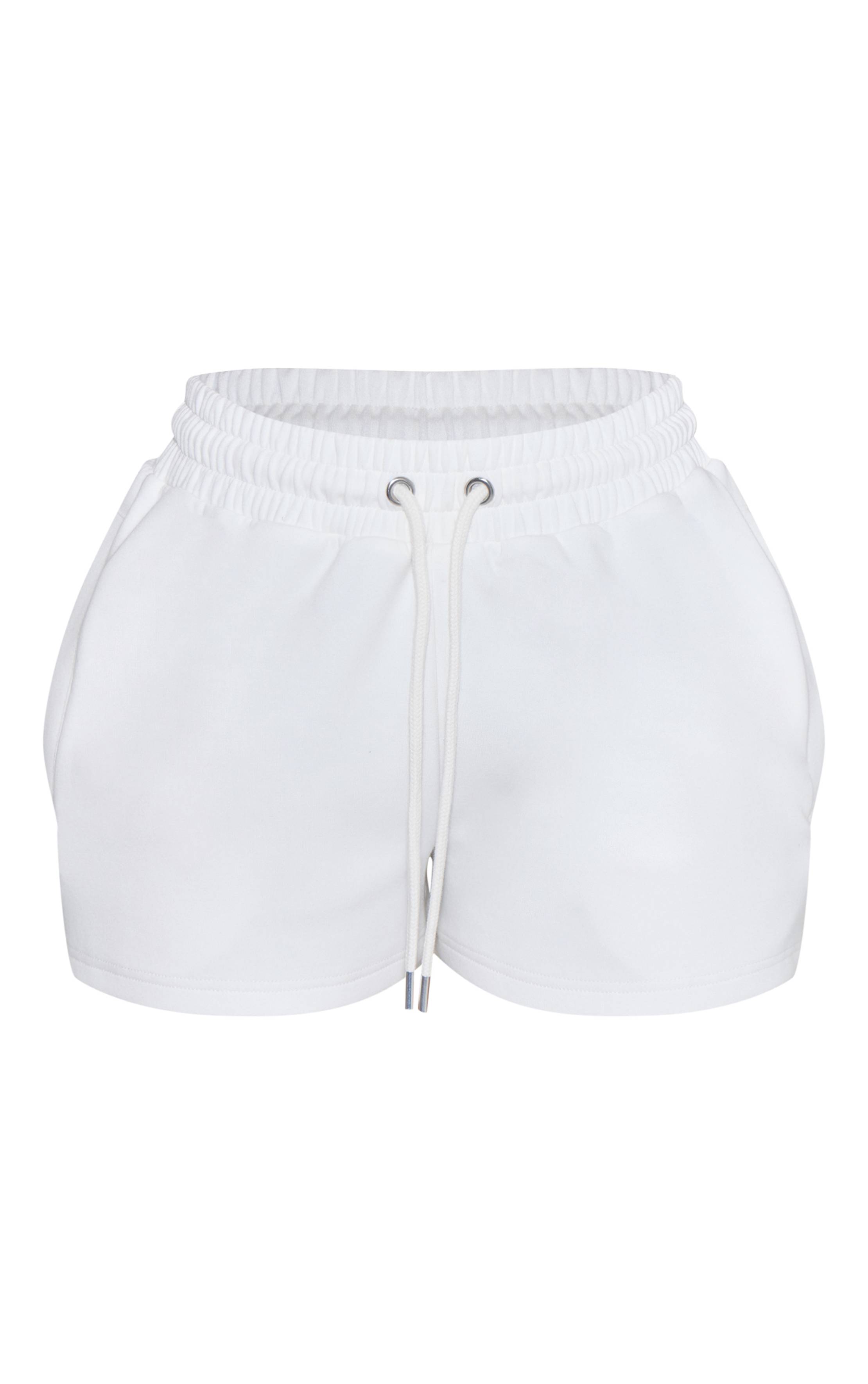 Crème Short Molleton Taille Élastiquée Petite Co-ord