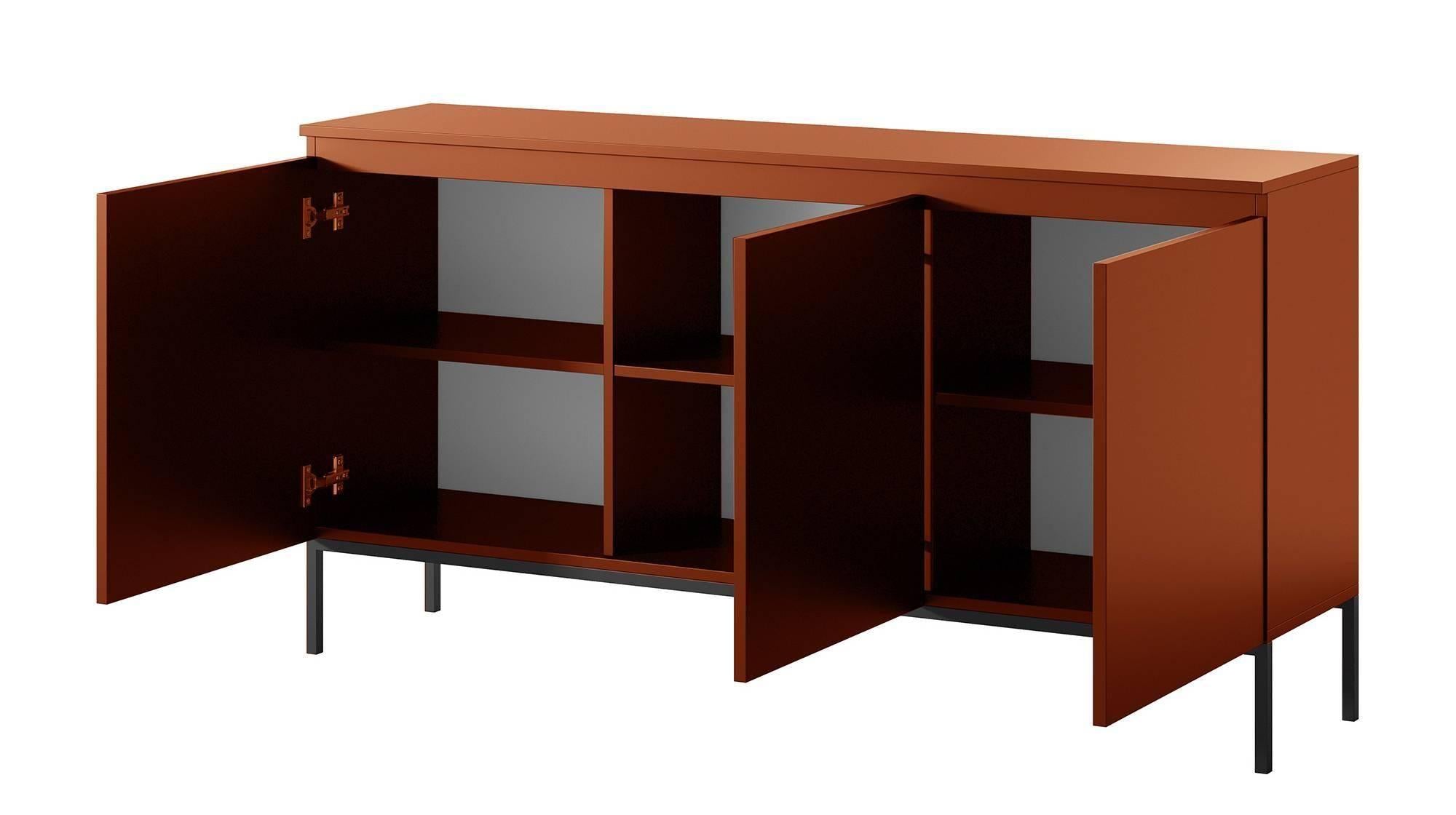 NADUVI Collection Kate Dressoir - B 150 cm - Terra / Zwart