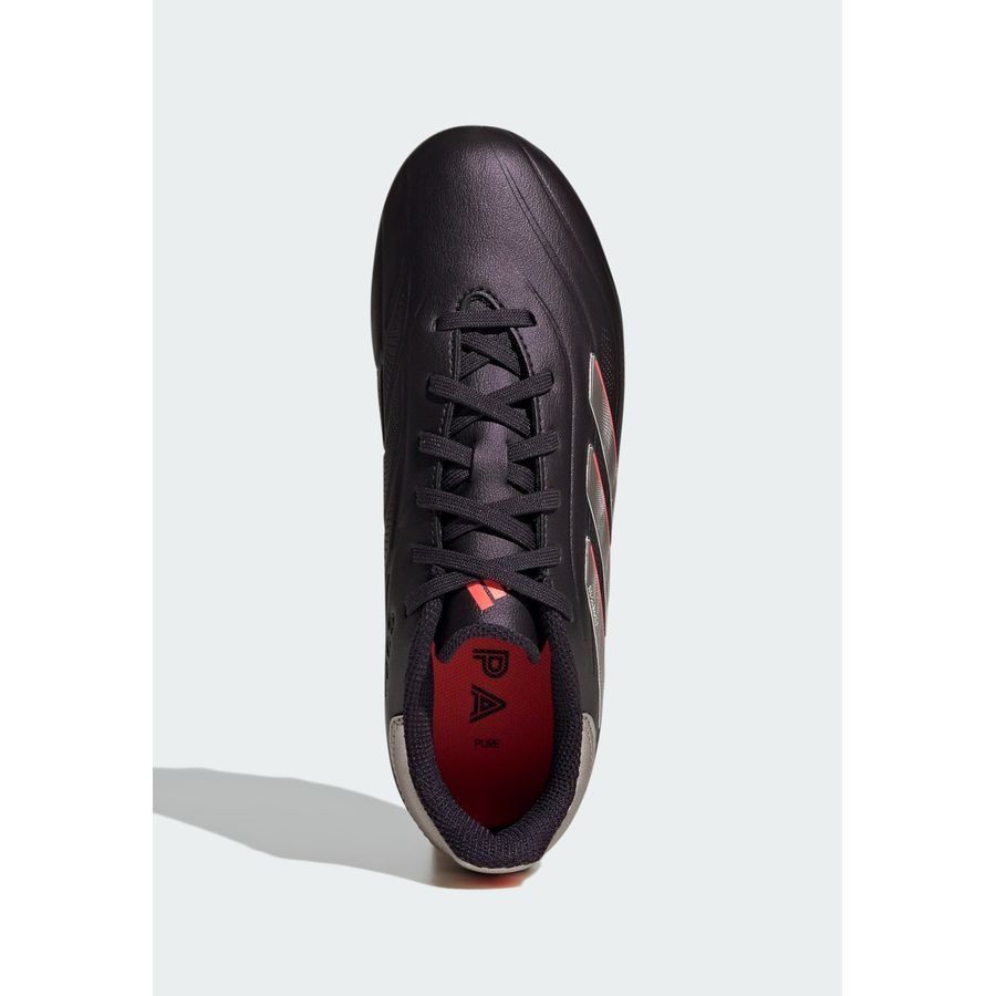 adidas Copa Pure 2 League FG Vivid Horizon - Aurora Black/Argenté/Turbo Enfant