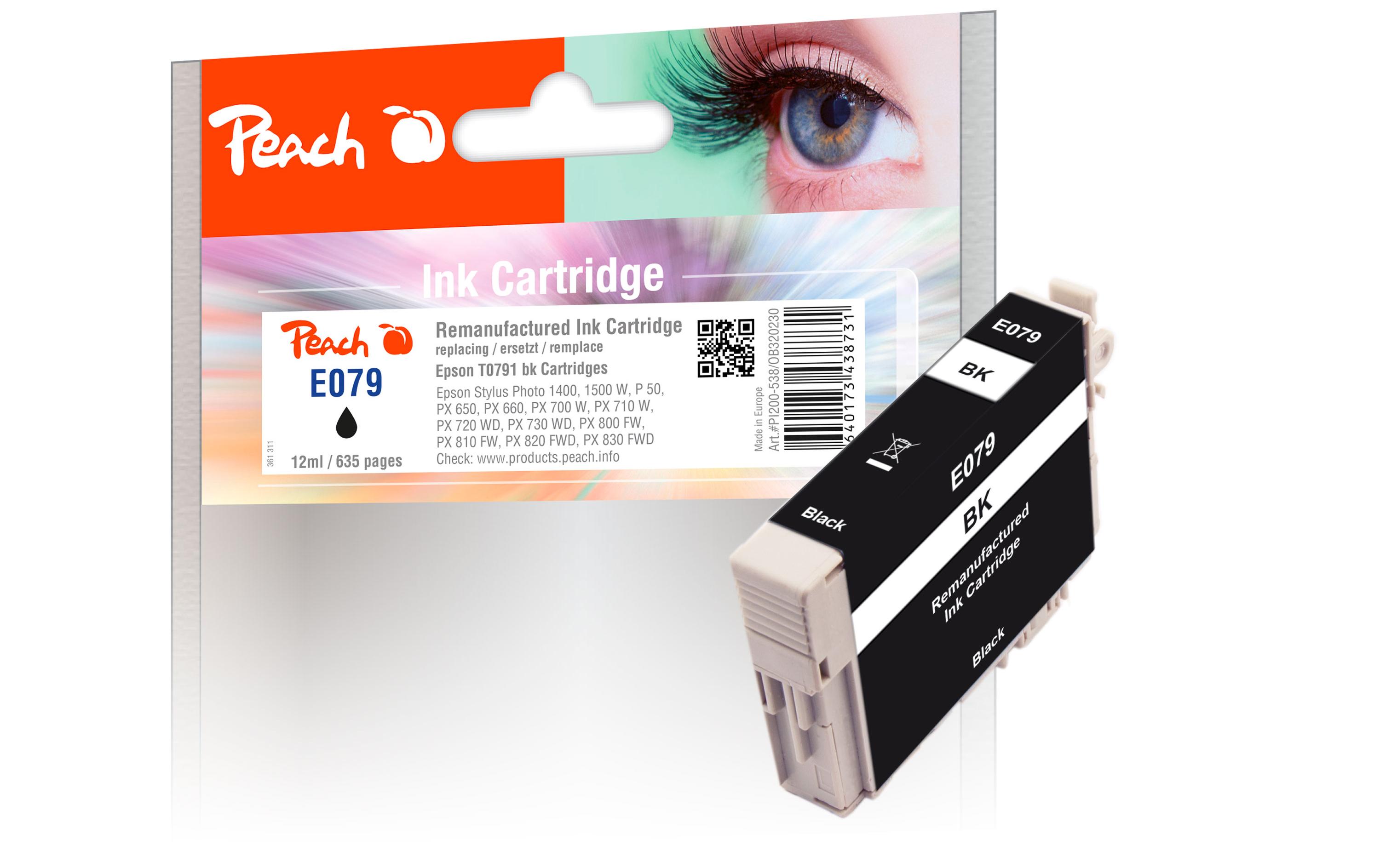 Tinte Epson No. 079 T0791 BlackTinte, Schwarz